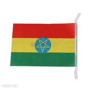 Good price Ethiopia country <em>flag</em> parade hand <em>flag</em> wholesale