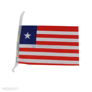 China supplier Republic of Liberia national flag parade hand flag