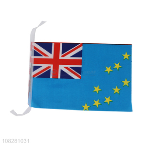 High Quality Tuvalu Country Flag Polyester Car Flag for Sale