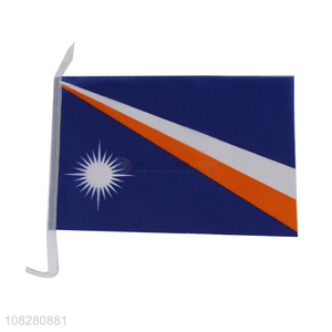 Factory Wholesale Marshallese National <em>Flag</em> Competition Handheld <em>Flag</em>
