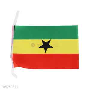 Yiwu market Ghana <em>flag</em> race event banner polyester <em>flag</em>