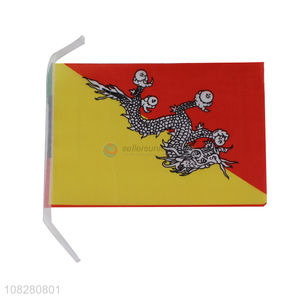Yiwu market Bhutan <em>flag</em> mini stick national <em>flag</em> for parade