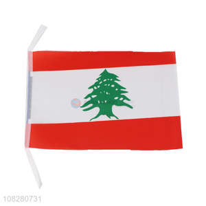 Yiwu market Lebanese <em>flag</em> sport event hand-held <em>flag</em> wholesale
