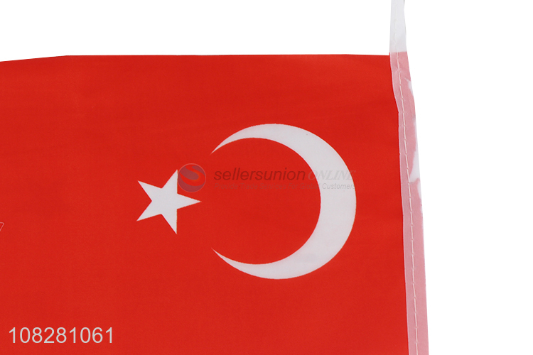 Hot selling turkish national flag sport activity flag car flag