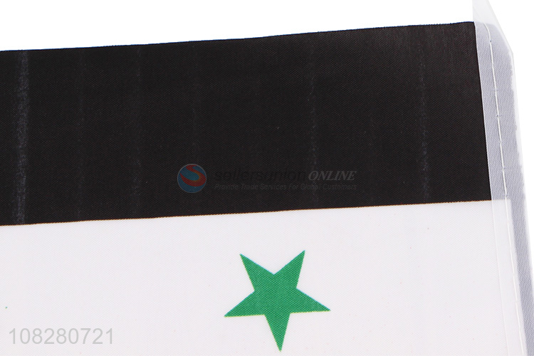 High quality Syrian flag car flag holding flag for sale