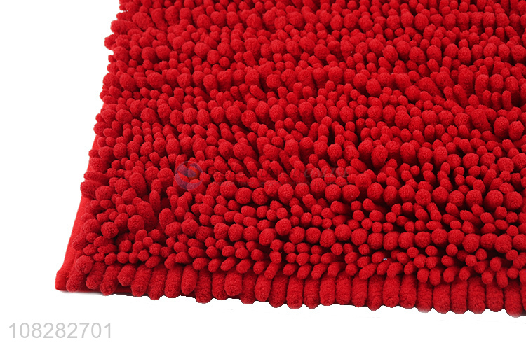 Best sale super absorbent non-slip comfortable chenille bath mat