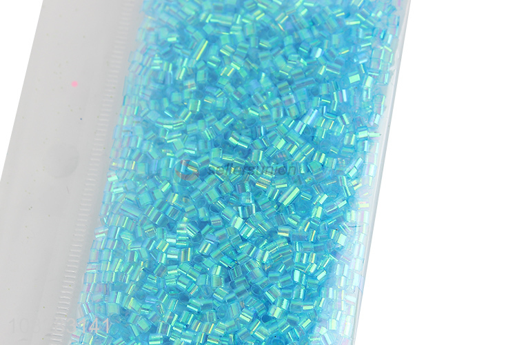 Cheap Blue Soft Tube Bead DIY Handmade Material Slime Filler