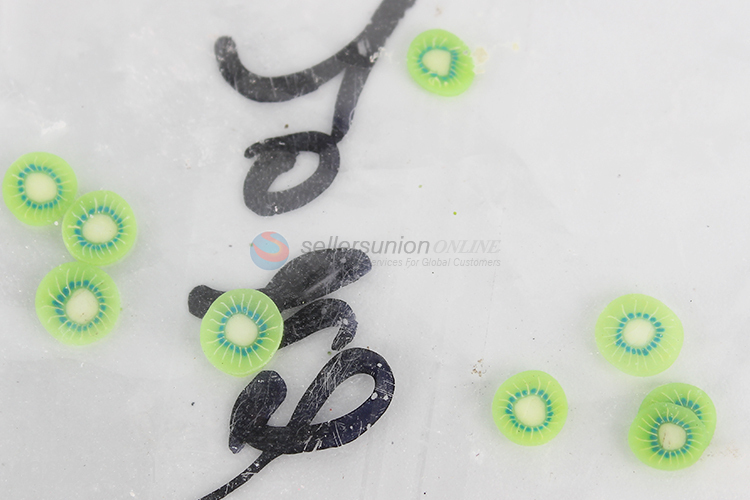 Custom Simulation Kiwi Fruit Slices For Crystal Mud Filler And Nail Art