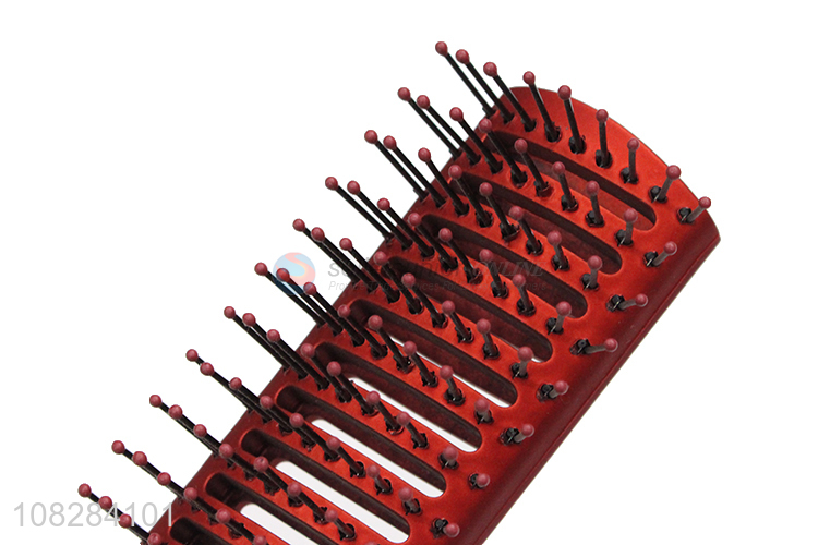 Low price red wide teeth hair comb hair brush for daily use