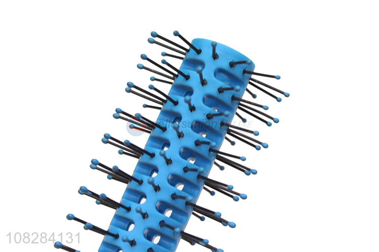 Top sale blue curly hair anti-static hair comb wholesale