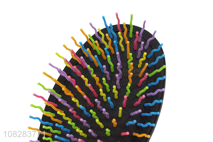 High quality colourful pins massage hair comb hair brush