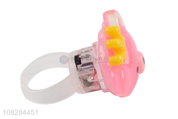 Hot Sale Cartoon Animal Led Ring Glowing Finger Ring