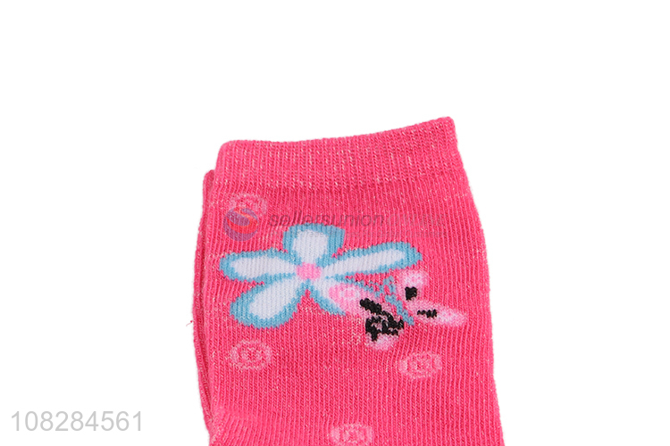 Best selling winter thermal soft kids children crew socks