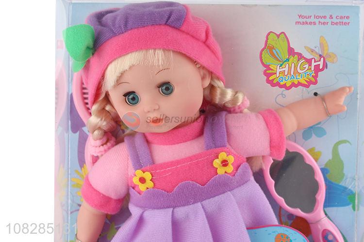 High quality novel girls gifts soft doll set toys wholesale