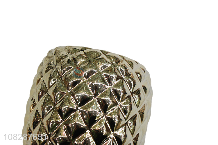 Best quality ceramic pineapple figurines ceramic craft for gift
