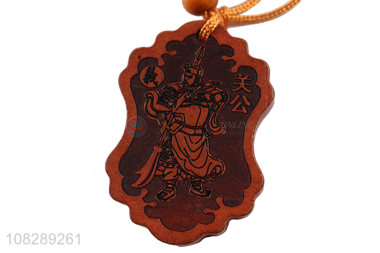 Most popular bags pendant wood carved keychain key rings