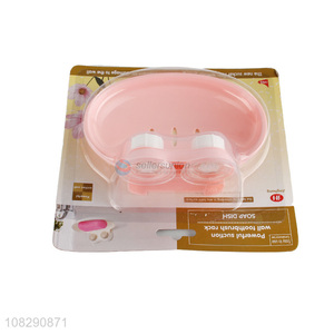 New products pink soap box creative hangable soap dish