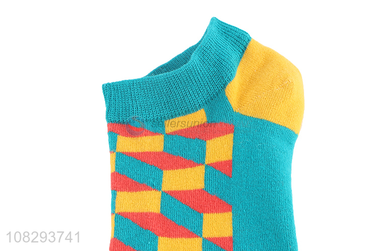 Custom Colorful Low Cut Ankle Socks Cotton Socks For Women
