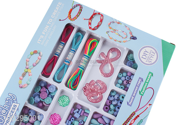 High quality colorful beads jewelry bracelet making kit DIY toy