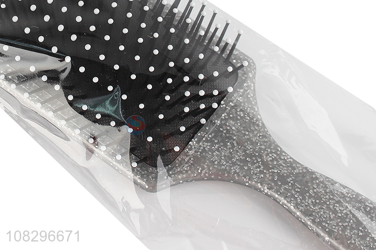 Wholesale from china silver plastic hair comb massage hair brush