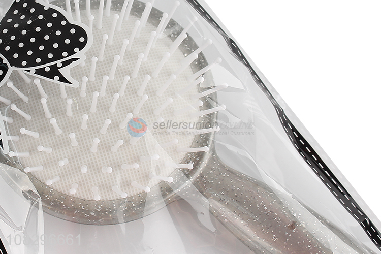 China products round plastic hair comb with long handle