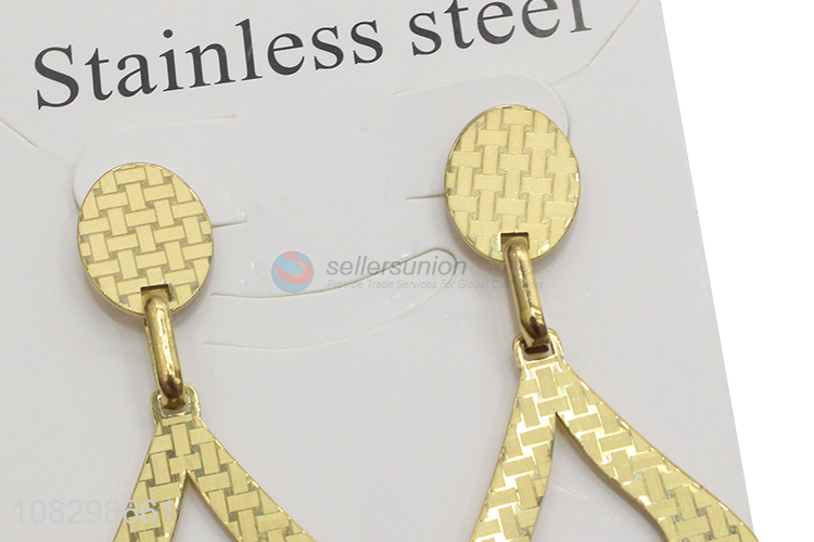 Factory supply stainless steel statement earrings ear jewelry