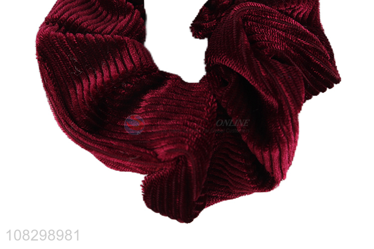 Factory price fashion velvet hair rope temperament hair ring