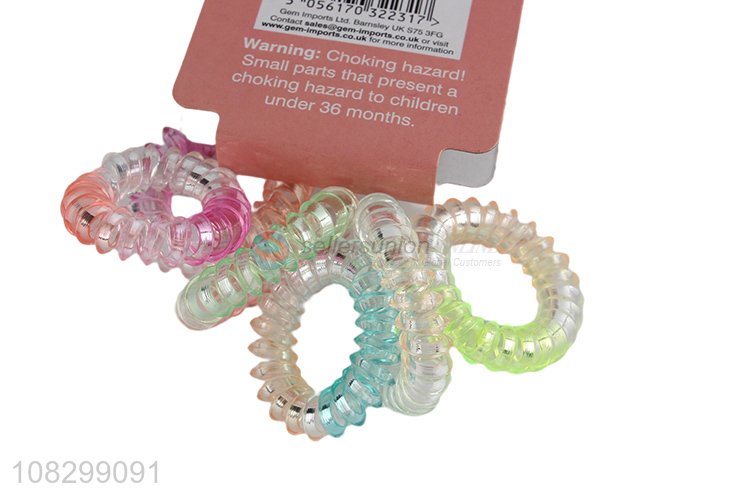 High quality multicolor telephone wire hair ring hair rope