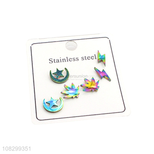 Personalized Design Stainless Steel <em>Ear</em> Stud For Ladies