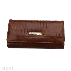 Wholesale faux leather <em>wallet</em> trifold <em>clutch</em> wallets for women