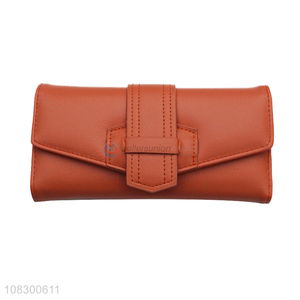 Factory price pu leather women wallets trifold <em>clutch</em> <em>wallet</em>