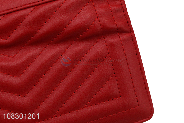 China imports chic long wallets pu leather trifold wallets