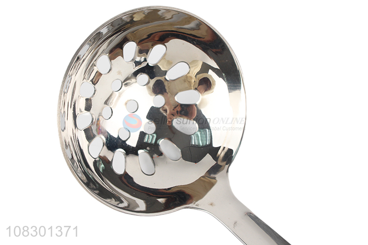 Yiwu wholesale stainless steel slotted ladle for daily use