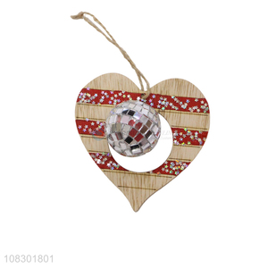 Good price wooden hanging ornament home Christmas decoration
