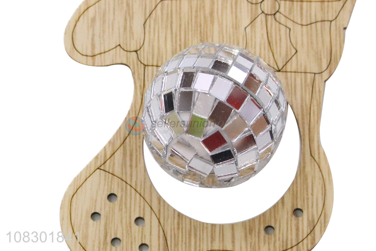 Hot sale cute engraving christmas hanging ornaments party decoration