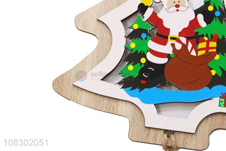 New products wooden hanging ornament for Christmas party
