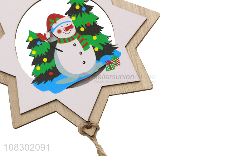 China exports wooden ornament Christmas party decoration