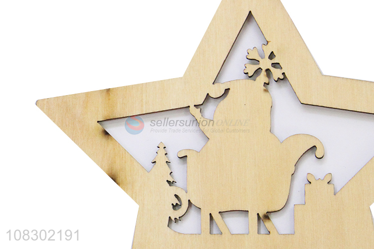 Good sale Christmas hanging ornaments wood party decorations
