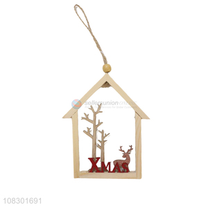 Best selling wooden home ornament Christmas party hanging decor