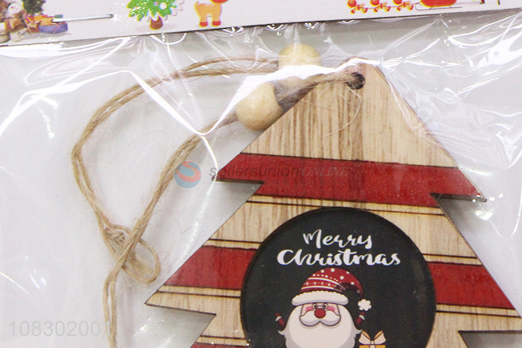 China wholesale wooden pendant Christmas tree party decoration