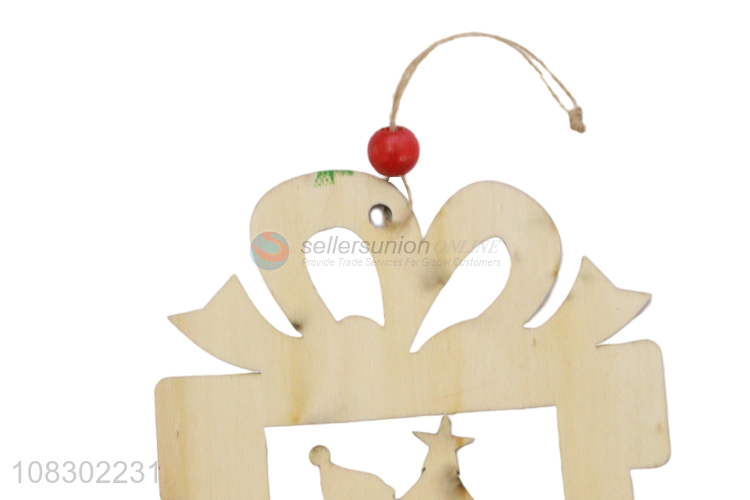 Hot products wooden pendant christmas party decoration
