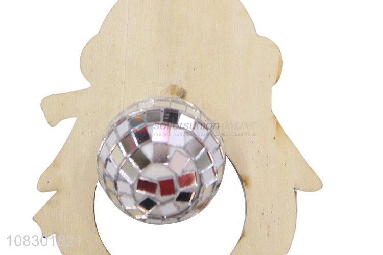 Yiwu wholesale cute wooden pendant Christmas party decoration