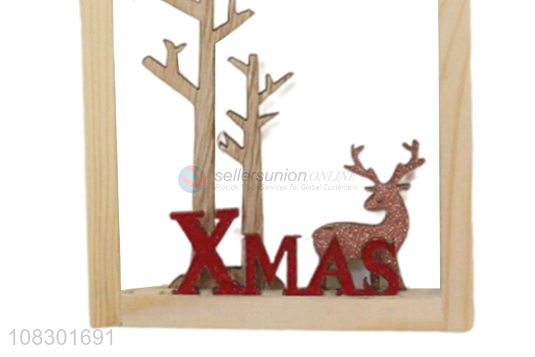 Best selling wooden home ornament Christmas party hanging decor