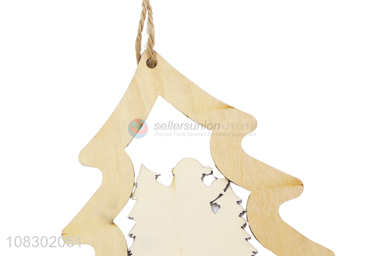 New products wooden hanging ornament for Christmas party