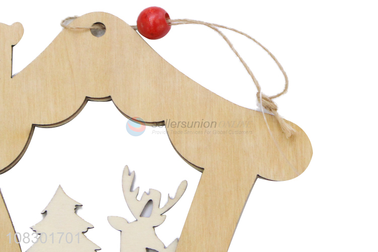Factory price Christmas hanging decoration wooden home pendant