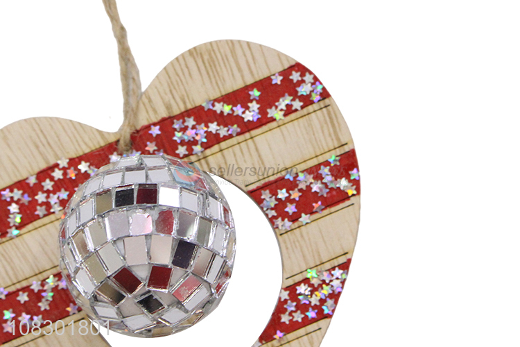Good price wooden hanging ornament home Christmas decoration