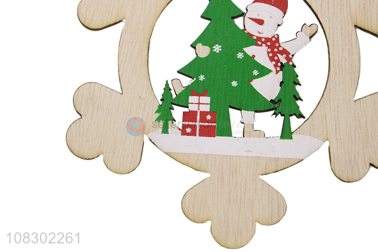 Good quality creative painted wood carving decorative pendant