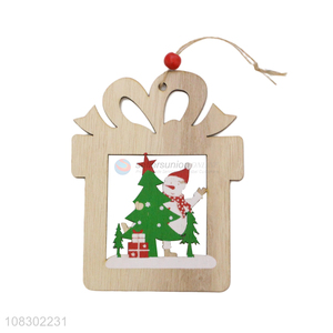 Hot products wooden pendant christmas party decoration