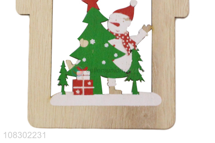 Hot products wooden pendant christmas party decoration
