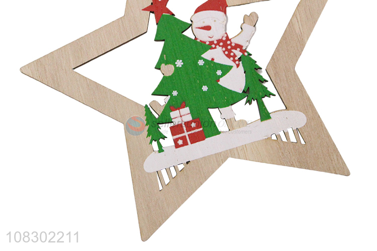 High quality Christmas pendant wooden wall hanging decoration